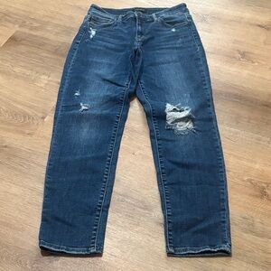 Judy Blue Slim Fit Distressed Blue Denim Jeans 5/27